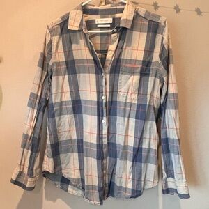 Lucky Brand Women’s Cotton Plaid Button-Up Shirt